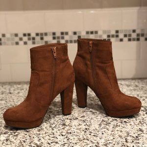 Mossimo Suede Brown Booties